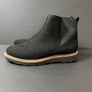 Dr. Scholl's Women's Maryland Chelsea Ankle Boot Plug Sole Size 7.5 Black NWOB